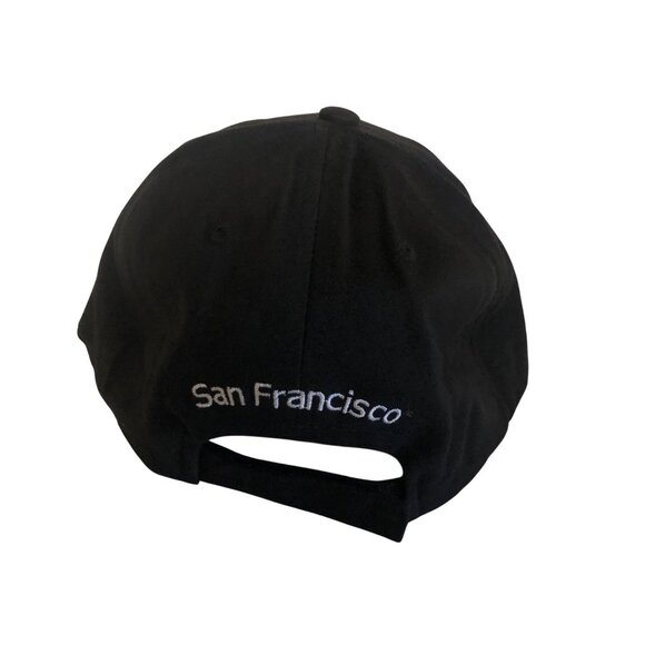 Hotel Frank Embroidered Black Baseball Cap San Francisco Adjustable USA NEW - Picture 3 of 6